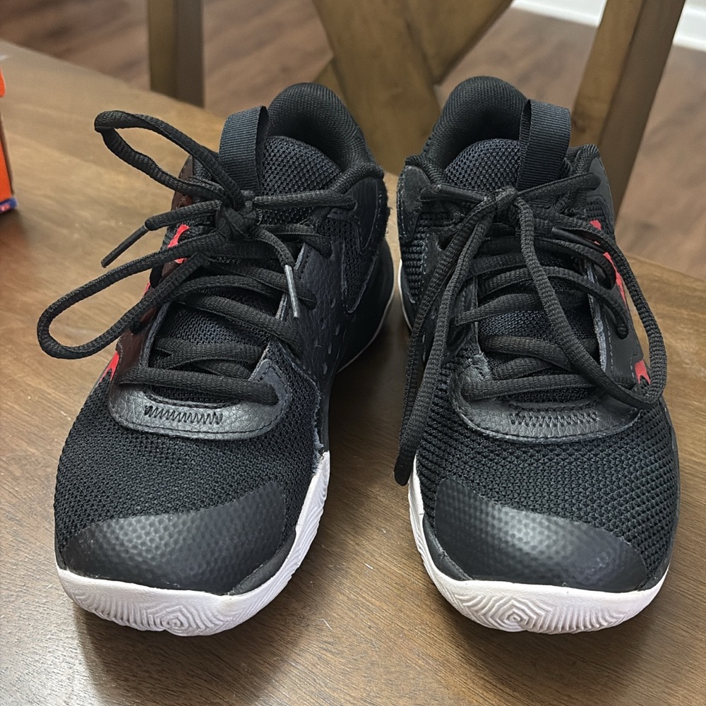Under Armour Kids' Black and Red Athletic Sneakers - Picture 2 of 3